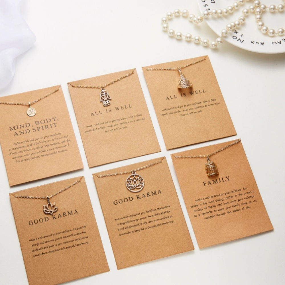 Mind, Body, Spirit Indie Boho Charm Necklace - Picture 7 of 7